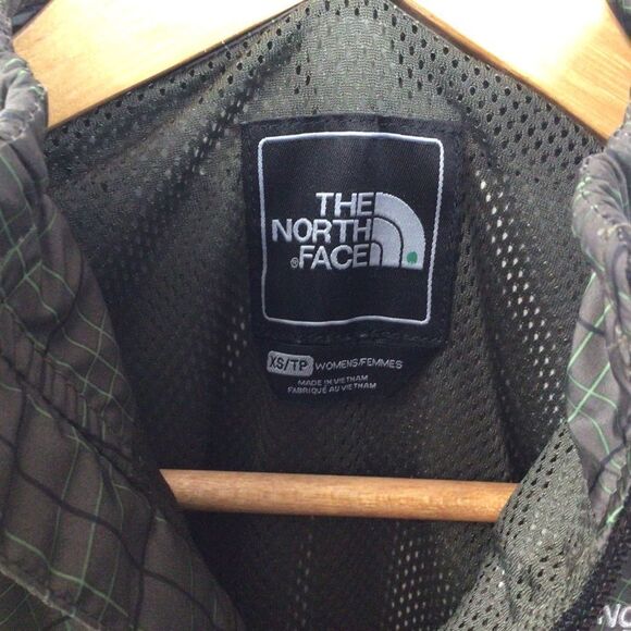 𝅺the North face rain jacket windbreaker fall splash coat summer XS brown green - Picture 6 of 11